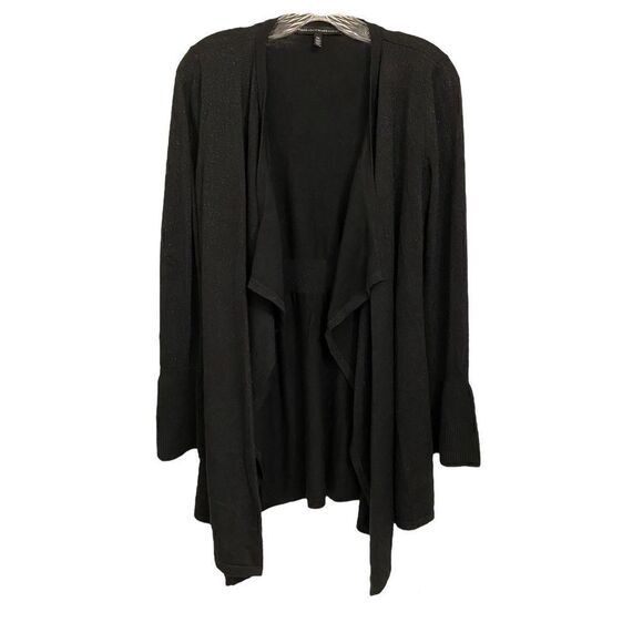 WHBM Drama Sleeve Draped Sparkling Cashmere Blend Cardigan | Size Extra Small - Picture 1 of 6